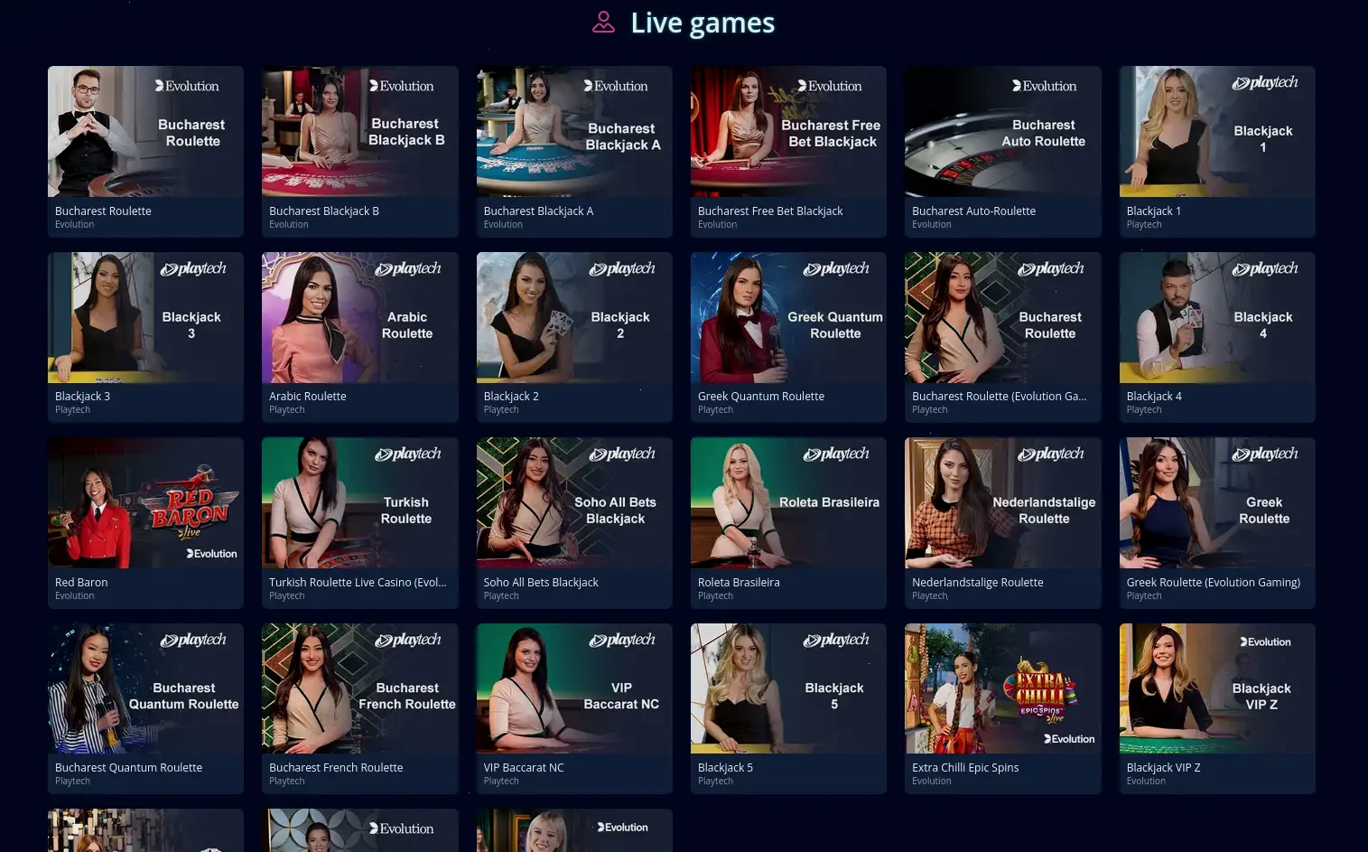 Powerup Casino mobile Spielauswahl auf Smartphone